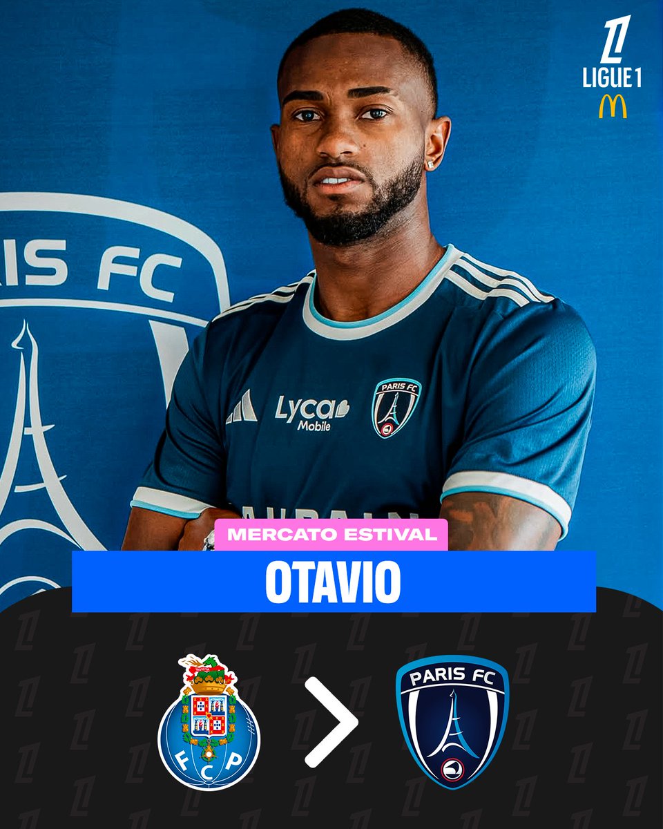 Ligue1's tweet image. 🛬 Le @ParisFC tient sa 3e recrue avec l’arrivée du défenseur central Otávio 🇧🇷 !