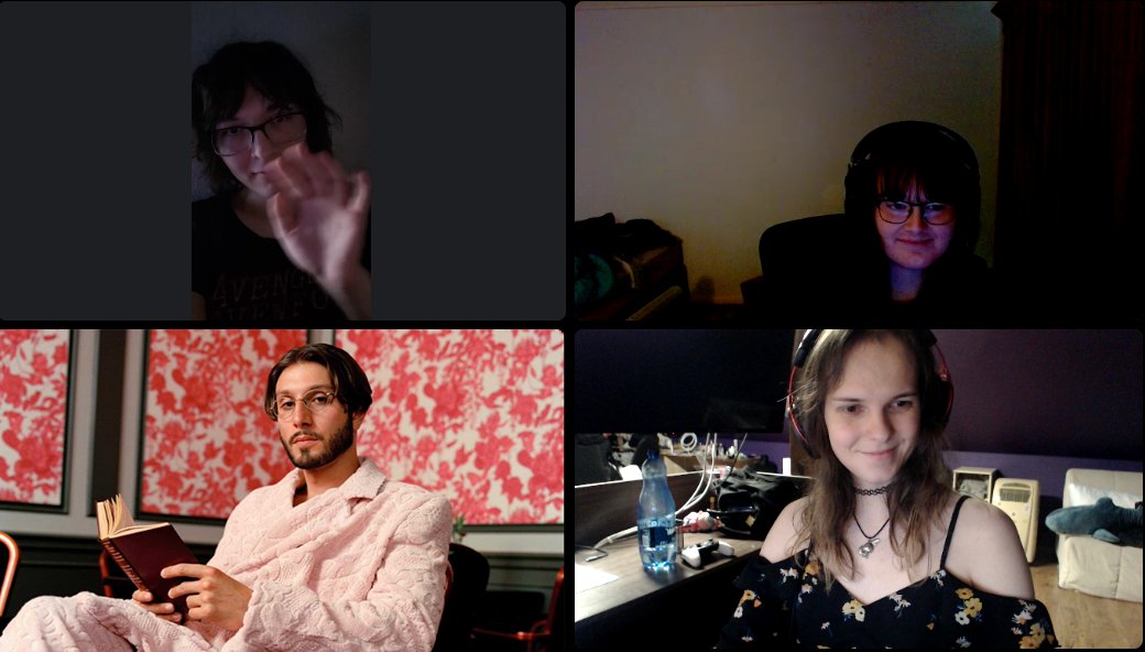 RLSkop's tweet image. Me and the girlies hanging out in the VC tonight ✨@Giga_Jade @boredrina @bbnomula