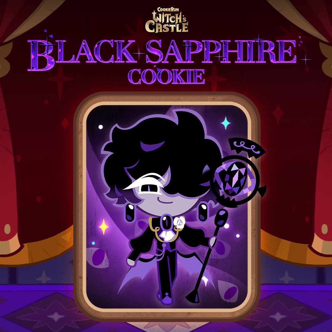 WitchsCastle_EN's tweet image. &quot;It&apos;s time to forget all your pains and worries!&quot;🎙️

🤫 Ever find yourself leaning in when a whisper sounds just a bit too intriguing?
Chances are... Black Sapphire Cookie is behind it! 🖤

#BlackSapphireCookie #CookieRunWitchsCastle #WitchsCastle
*Contains probability-based…