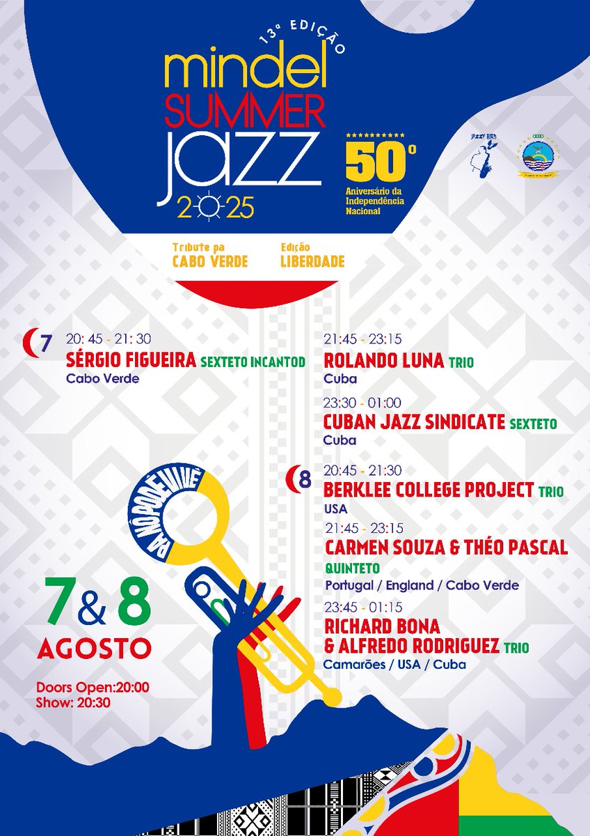 Carmen Souza is returning to Cabo Verde next month for  Mindel Summer Jazz Festival!!!