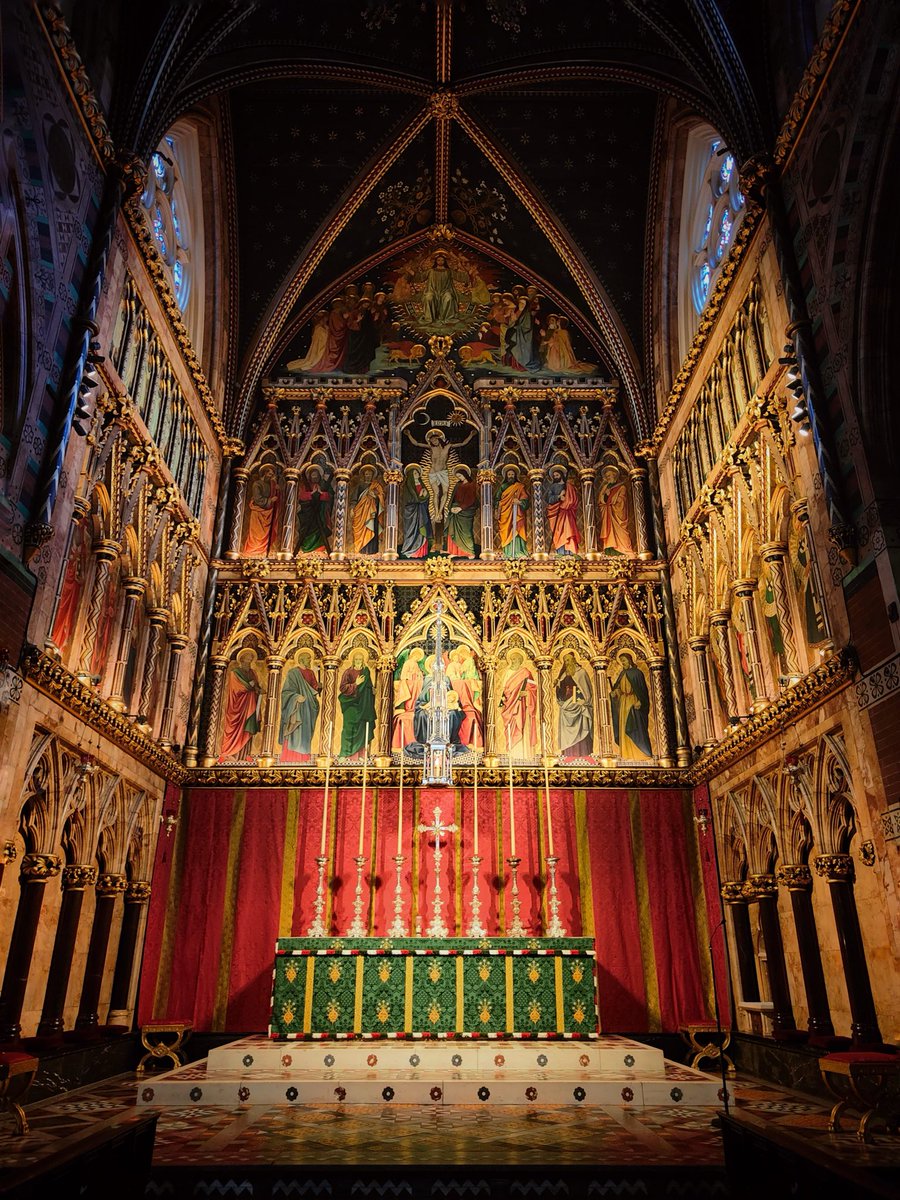 InDamnatio's tweet image. I’ll never get tired of All Saints, Margaret Street, London’s Anglo-Catholic jewel