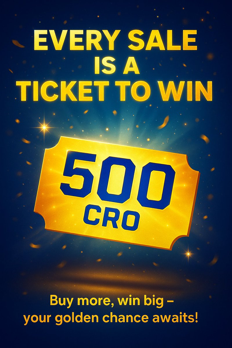 Enisaurus 🦖 (@eni_saurus) on Twitter photo Hey #crofam! This drop comes with something special!🎁🎁🎁
🎟️ Every primary sale = 1 raffle ticket
💰 500 $CRO prize
🏆 1 winner every 100 NFTs sold
🎯 More NFTs = more chances
Good luck & happy collecting! 🚀<a href="/cryptocomnft/">Crypto.com NFT</a>
crypto.com/nft/drops-even… Hey #crofam! This drop comes with something special!🎁🎁🎁
🎟️ Every primary sale = 1 raffle ticket
💰 500 $CRO prize
🏆 1 winner every 100 NFTs sold
🎯 More NFTs = more chances
Good luck & happy collecting! 🚀<a href="/cryptocomnft/">Crypto.com NFT</a>
crypto.com/nft/drops-even…