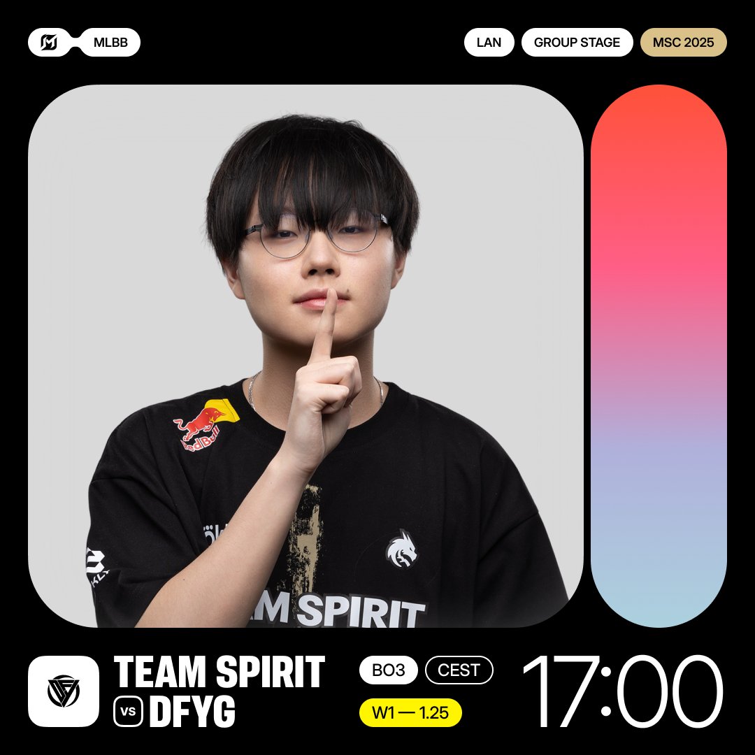 TSpirit_MLBB's tweet image. Playing our first match today at MSC 2025 today!

See you 🙂