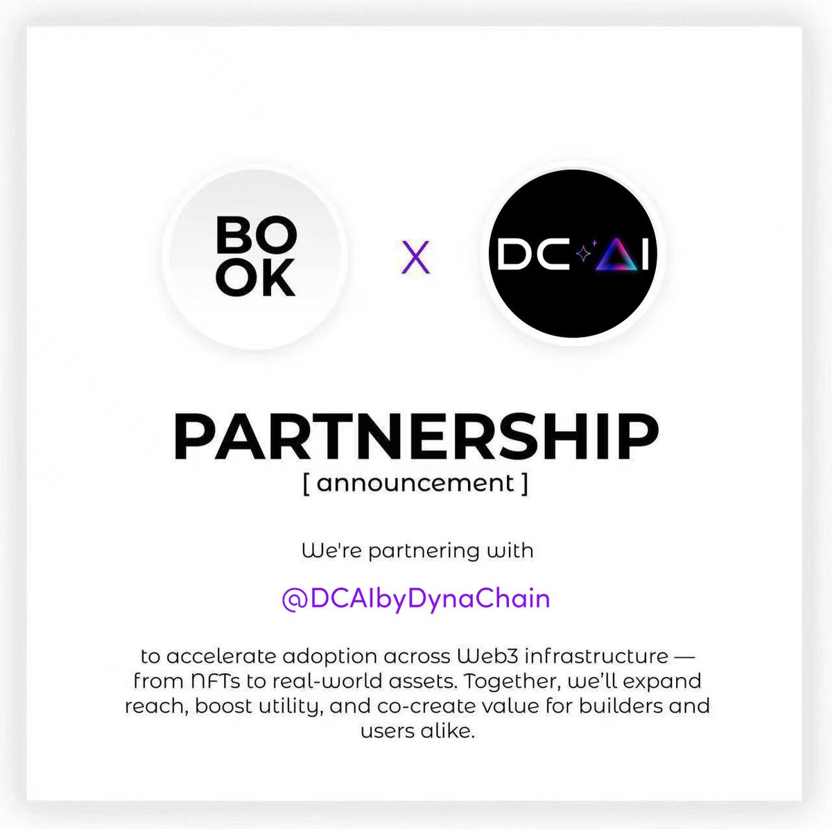 thebook_words's tweet image. 🤝 New Partnership
The Book × DCAI
Built on the power of DePIN, @DCAIbyDynaChain empowers real contributors to store, secure, and earn from AI data storage.
With DCAI's robust, decentralized storage, your creative output and valuable data in The Book ecosystem are more…