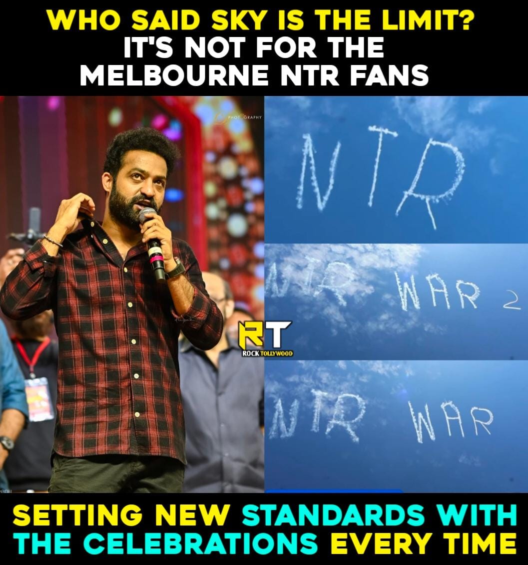 Worldnews1008's tweet image. Raising the bar up with every move @MelbNTRFans🔥🔥
Kudos to your Efforts guys🙇♂️
@tarak9999 #War2
JAI NTR ✊