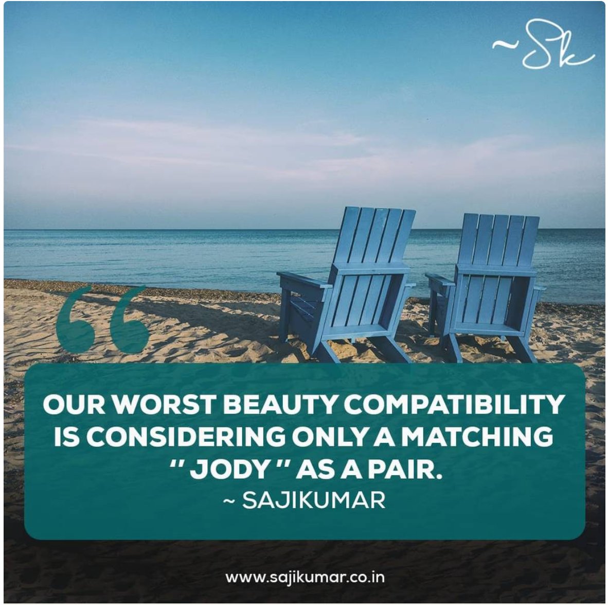 Skanauthor's tweet image. True compatibility isn’t in symmetry, but in synergy.
We’ve reduced beauty to matching aesthetics,
forgetting that depth often lies in contrast
Website link is in the bio ✨
#Sajikumar #QuoteOfTheDay #DeepReflections #SKSpeaks #BeautyBeyondSurface #soulconnection #minimalwisdom