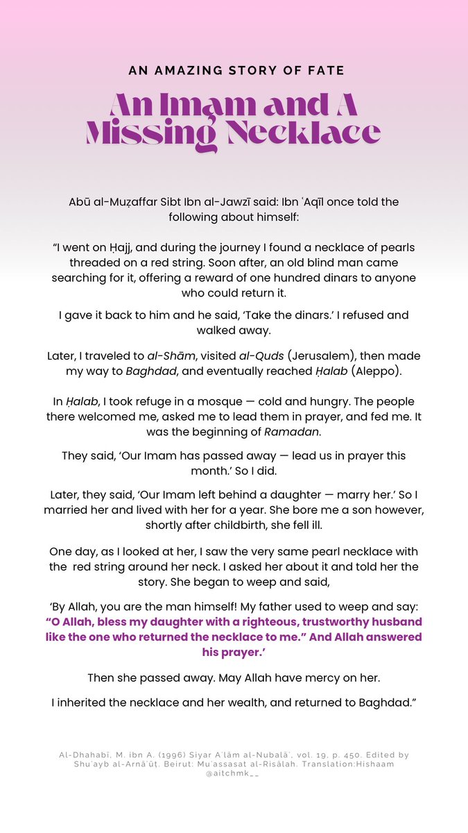 aitchmk__'s tweet image. An Absolutely Beautiful Story About a Missing Necklace, Responded Du’ās and Qadr. 

Truly Heartwarming