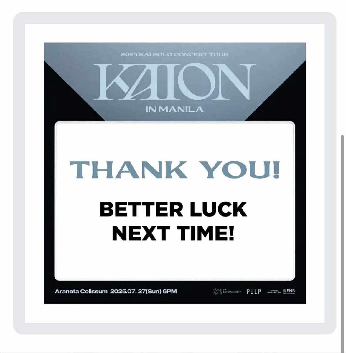 kjipathway's tweet image. woke up to this βΉοΈ sayang iβve been manifesting for this perk ever since exo tingi started. hopefully next time luck will be on my side ππ