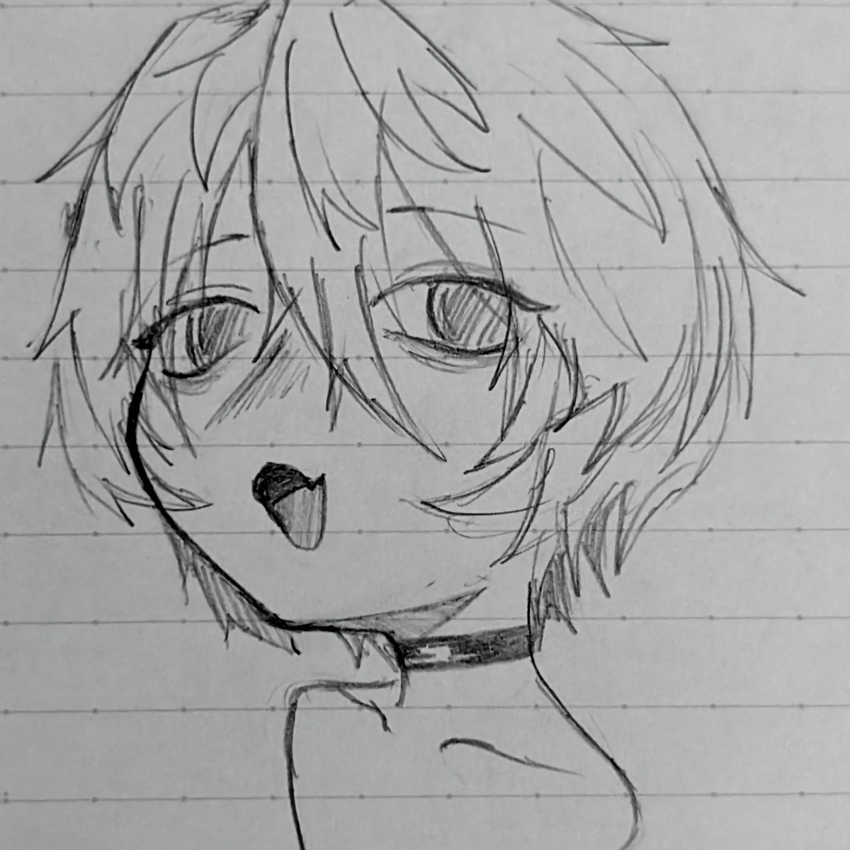 tomato3_0330's tweet image. #アナログイラスト #八重歯 #チョーカー #絵描きさんと繫がりたい #絵描きさんフォロバ100
📞コロナに感染した…😇