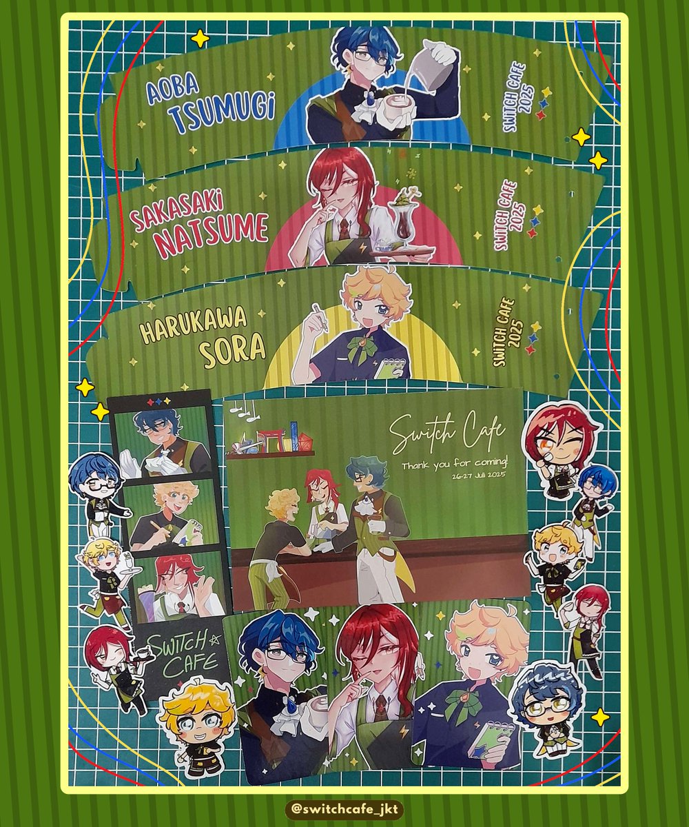switchcafe_jkt's tweet image. ⚡️ COUNTDOWN: H-2 ⚡️
Hanya 2 hari lagi pesta kebahagiaan kita akan dimulai, Producer! Kali ini kami beri sneak peek merch kit yang bisa kalian dapatkan di Switch Cafe! Siapa nih yang kalian incar?👀
Kami tunggu kedatangan kalian akhir pekan ini~ ❤️💙💛
#switchcafe25