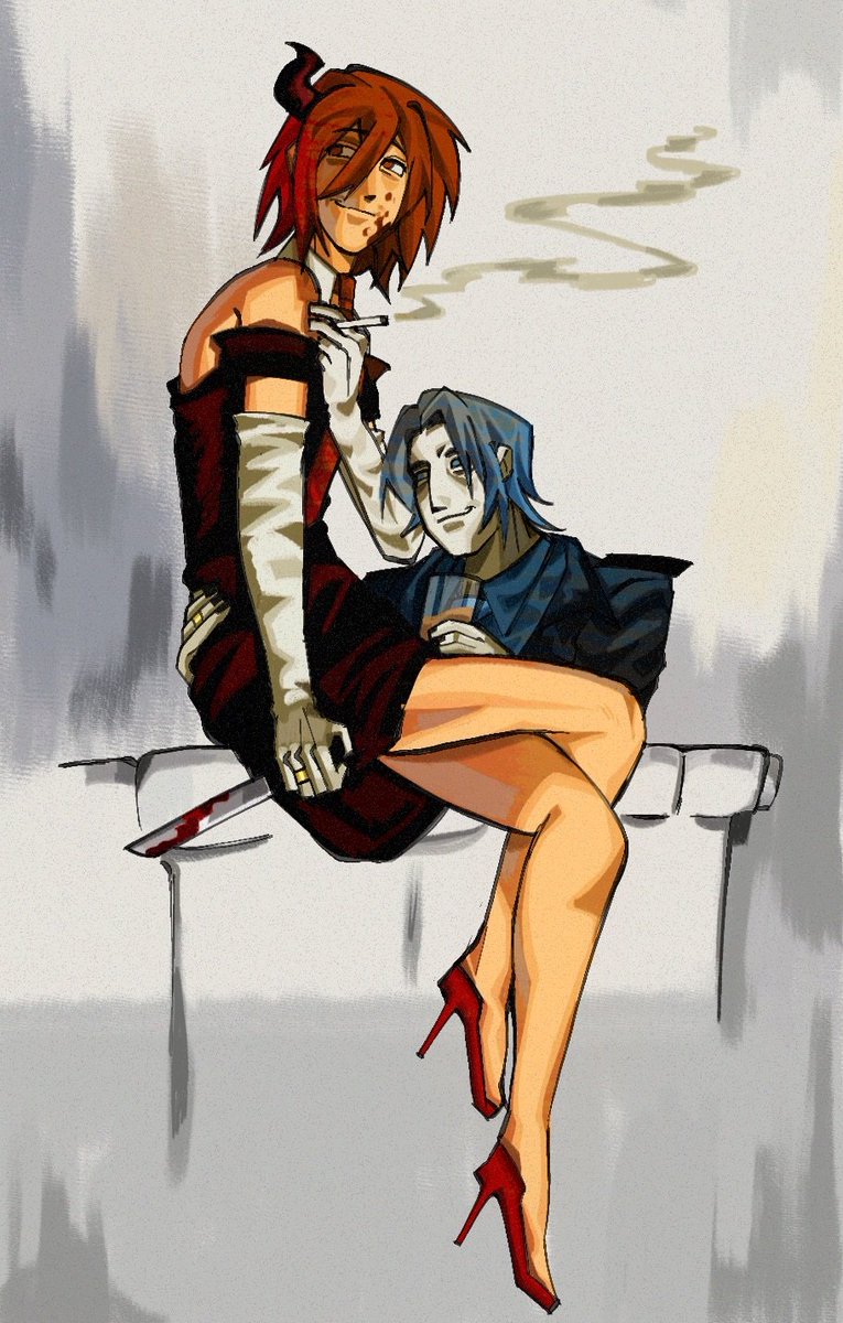 Justifited's tweet image. Other stuffs I did but it's just my sona and my beautiful wife 👅