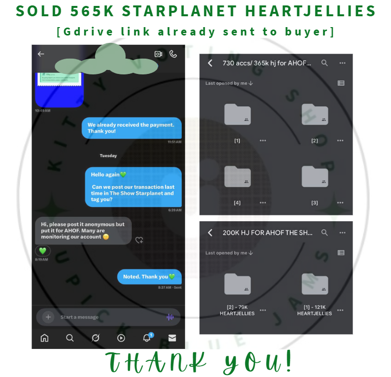 bluejamskvotes2's tweet image. [STARPLANET SALE  07-14 &amp;amp; 15-2025 ]  

SOLD: 365,000💗 heartjellies/ 730 live voting accounts in The Show [383th Live Vote] for AHOF.

SOLD: 200,000💗 heartjellies in The Show [382th Early Vote] for AHOF.

Thank you so much for putting your trust in us. We hope to serve you again…