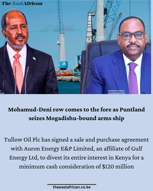 Mohamud-Deni row comes to the fore as Puntland seizes Mogadishu-bound arms ship 

zurl.co/4SaUG