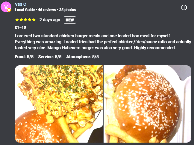HYFILimited's tweet photo. All of our ⭐️⭐️⭐️⭐️⭐️ Reviews on google should tell you all you need to know about #HYFI Have you fried it.

Best Food, Halal, Freshly made to every order !  

#Birmingham https://t.co/Ku7uJaVowR