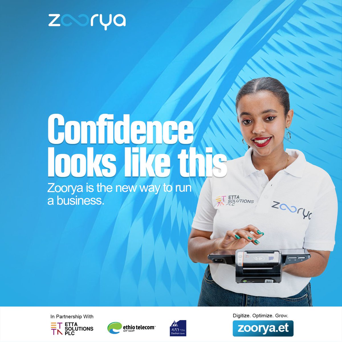 ZooryaEt's tweet image. No more late nights fixing yesterday’s problems. 
Zoorya helps you run your business like a pro, less guessing, more growing.

Visit zoorya.et

#ZooryaEthiopia  #EthiopianSMEs  #BusinessAutomation  #SmartPOS #ETTASolutions #dashenbank #Ethiotelecom