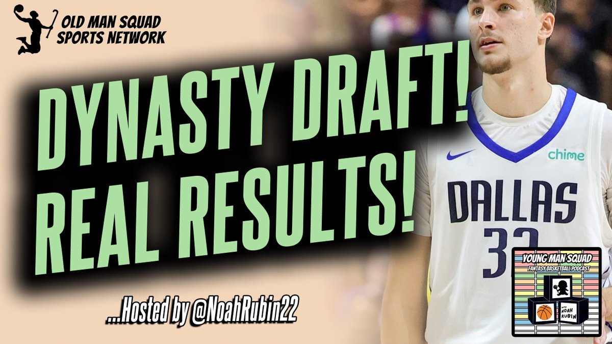 OldManSquad's tweet image. Want to see a REAL Dynasty Draft's results? If you're a true degenerate, this question answers itself and @NoahRubin22 has 'em piping hot for you on this episode!
YT: youtu.be/fJRb_j8pZ1s