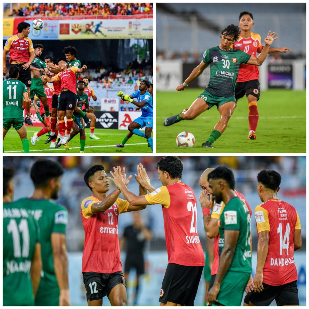 easterncomd's tweet image. প্ৰতিষ্ঠিত #ইণ্ডিয়ান অয়েল ডুৰাণ্ড কাপ-ৰ ১৩৪তম সংস্কৰণৰ শুভাৰম্ভ ২৩ জুলাই ২০২৫ এখন উত্তেজনাপূৰ্ণ মেচৰ সৈতে হ'ল, য'ত ইমামী ইষ্ট বেঙ্গল এফ চি আৰু দক্ষিণ ইউনাইটেড এফ চি মুখামুখি হয়। এই মেচখন #কলকাতাস্থিত *#বিবেকানন্দ যুবভারতী ক্ৰীড়াঙ্গন (চ'ল্ট লেক ষ্টেডিয়াম)*ত অনুষ্ঠিত হয়।
এই…