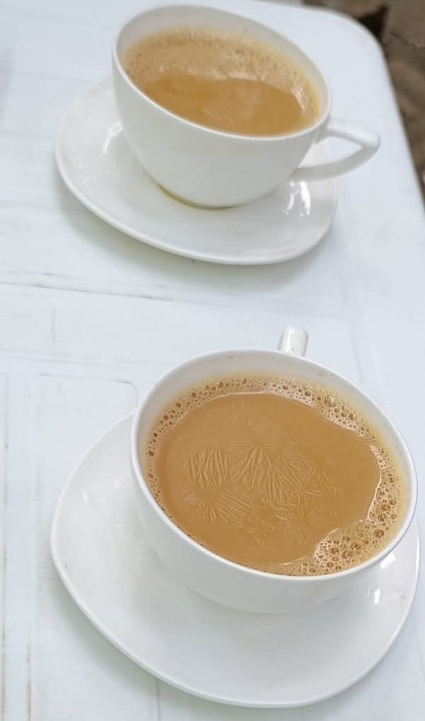 Good morning X friends with tea ☕☕ and joy 💐🌹🌷🌿🏖️🏝️