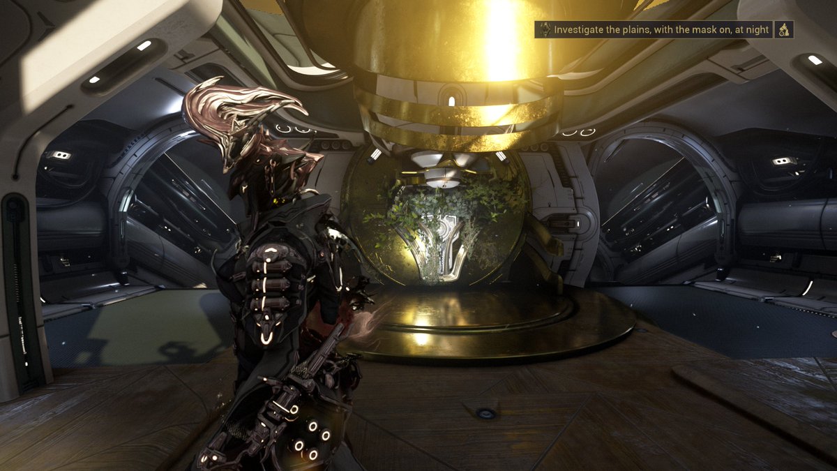 Windupcreature's tweet image. I got back to playing warframe recently, I had no idea you could actually deck out your orbiter with decorating and stuff