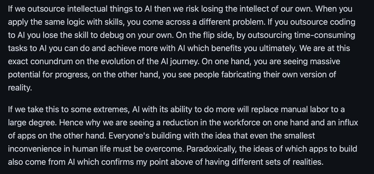 FiisibleTrends's tweet image. Wrote an essay on the downside of too much thinking with AI.
It's already happening.
