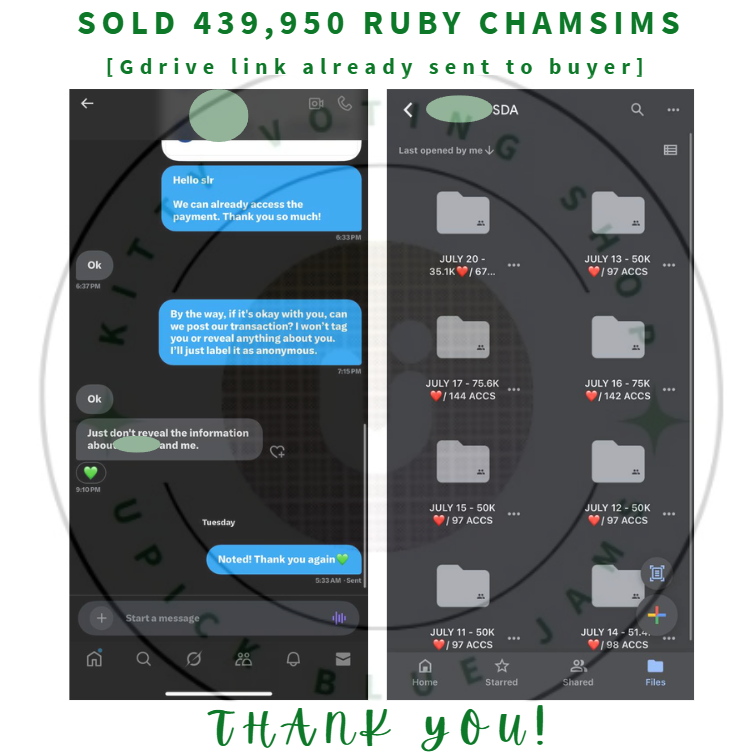 bluejamskvotes2's tweet image. IDOLCHAMP SALE  07-11-2025 to 07-20-2025 ]    

SOLD: 439,950❤️ruby chamsims in SDA Outstanding Asian Star (Thailand) . 8 days daily dropping.    

Thank you so much for putting your trust in us. We hope to serve you again next time!💚🫶 

#kittysalesproofs #kpop #kdrama