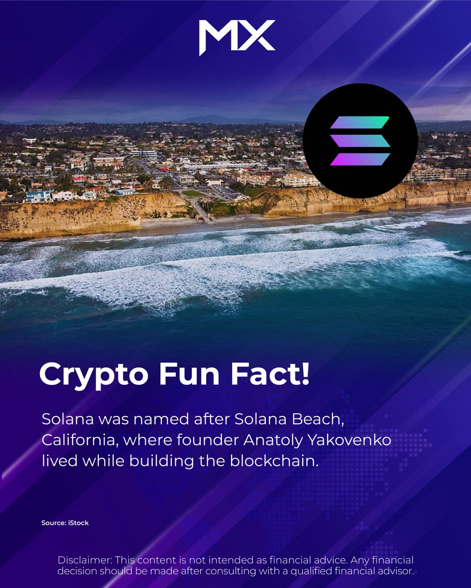 ☀️ Did you know? The name Solana actually came from a beach in California!

Founder Anatoly Yakovenko lived in Solana Beach while building the blockchain and the beach vibes clearly made an impression 🏖️💻🌊

#CryptoTrivia #SolanaFunFact #BlockchainBites