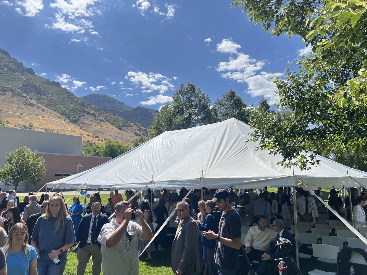 The Utah State Hospital celebrated its 140th birthday today. Being with Superintendent Dallas Earnshaw, who lives in our House District 63, along with many other neighbors who work there as well, was a tremendous honor.