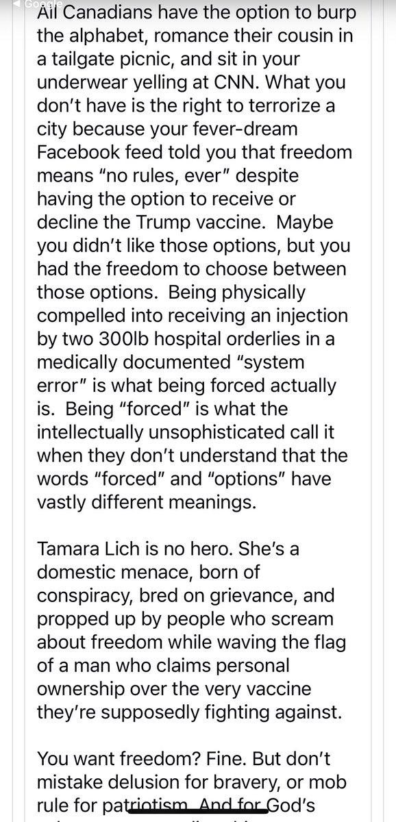 peepeeLEpuke's tweet image. Great writeup on our domestic terrorists Tamara the Leech and Chris Barber soon to be a boy toy
