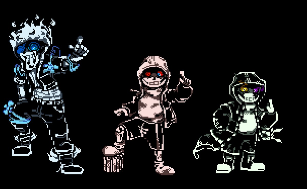 undertaleAU #T_2ぷろだくしょん Void Genocidal Trio