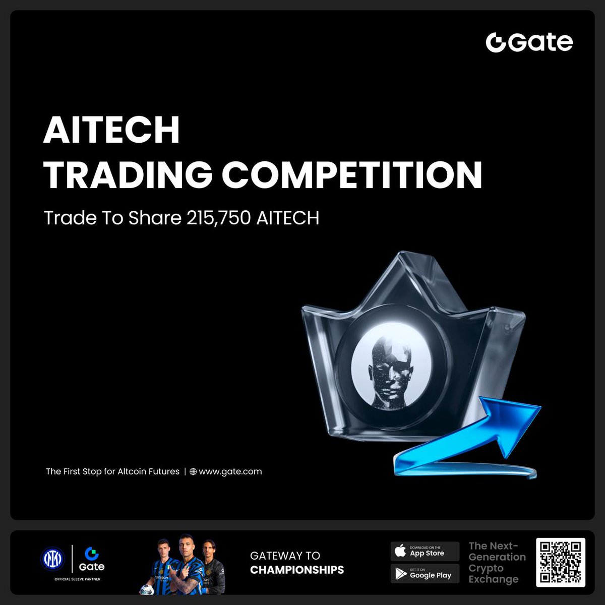 CryptonautX_'s tweet image. The Solidus AI Tech ( $AITECH) Trading Competition is LIVE on Gate.io with 215,750 $AITECH up for grabs!
- Join the Top Trader Challenge: Trade over $5,000 in $AITECH spot volume to climb the leaderboard and secure a share of the 170,000 AITECH prize pool based…