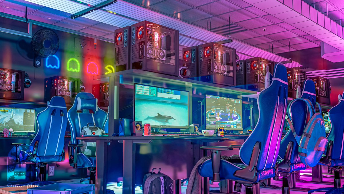 Omorphia1's tweet image. There was a time when I was really into neon vibes like this.. should I bring it back?