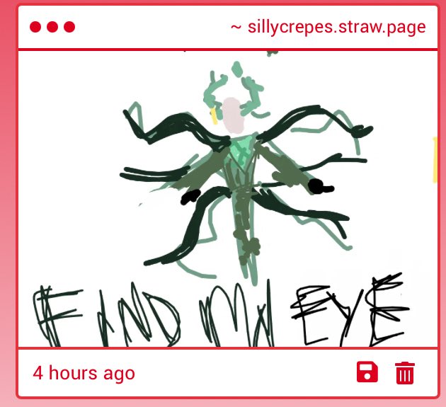 Sillycrepes's tweet image. - dont do that i actually poisioned all of my art
- THESE SRE SO CUTE HOLY FUCK
- omg its slenderkit,,,