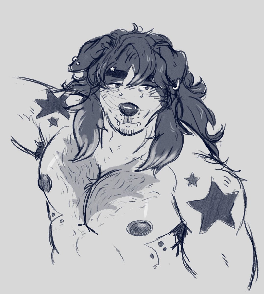 SeriouslySomber's tweet image. Did a Bust of a recent adopt I got. Meet Raymond! @moOngoldensk
