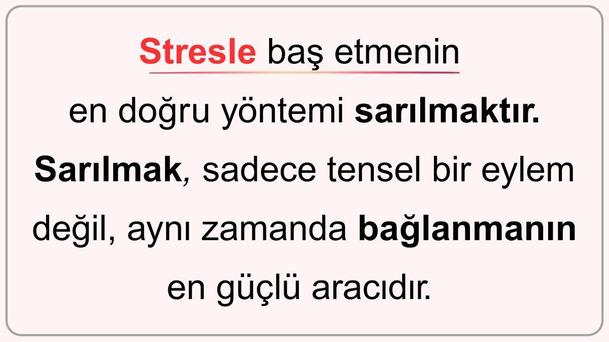 Eşinize, çocuğunuza günde 3 defa sarılın. 

1- Sabahları 'günaydın' diyerek 'güne iyi başlamak için' sarılın. 
2- İşten, okuldan geldiğinde 'hoşgeldin' diyerek 'günün stresini azaltmak için' sarılın. 
3- Akşam yatarken, 'hoşçakal' diyerek huzurlu bir gece geçirmek için sarılın.