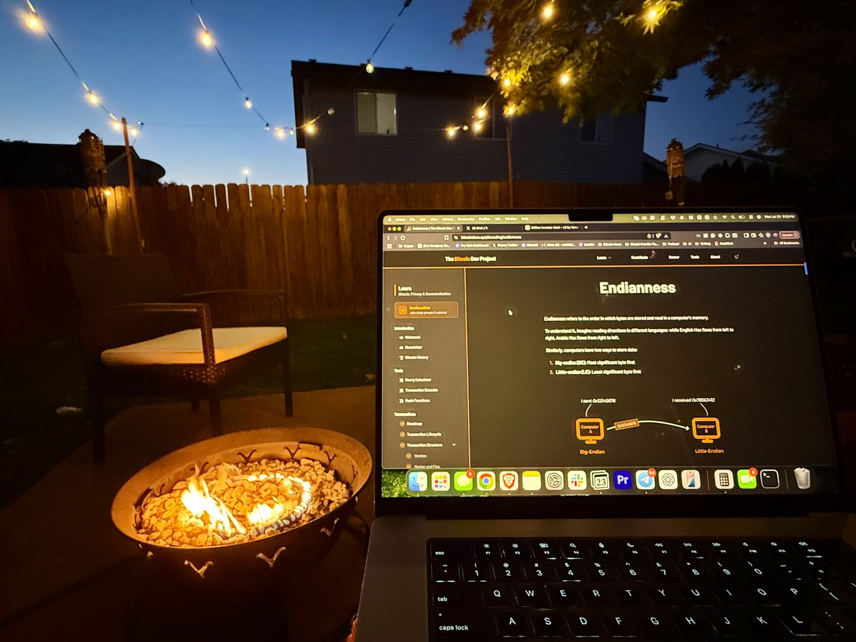 JakeBlockchain's tweet image. Vibes rn.
Btw if you want to learn Bitcoin Script.
Highly highly recommend The Bitcoin Dev Project as a starting place.
Shoutout @ChaincodeLabs for sponsoring this initiative.