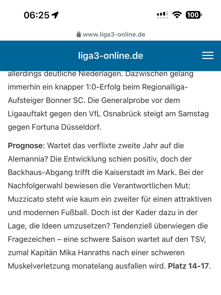 Also Platz 14 würde ich so direkt unterschreiben..