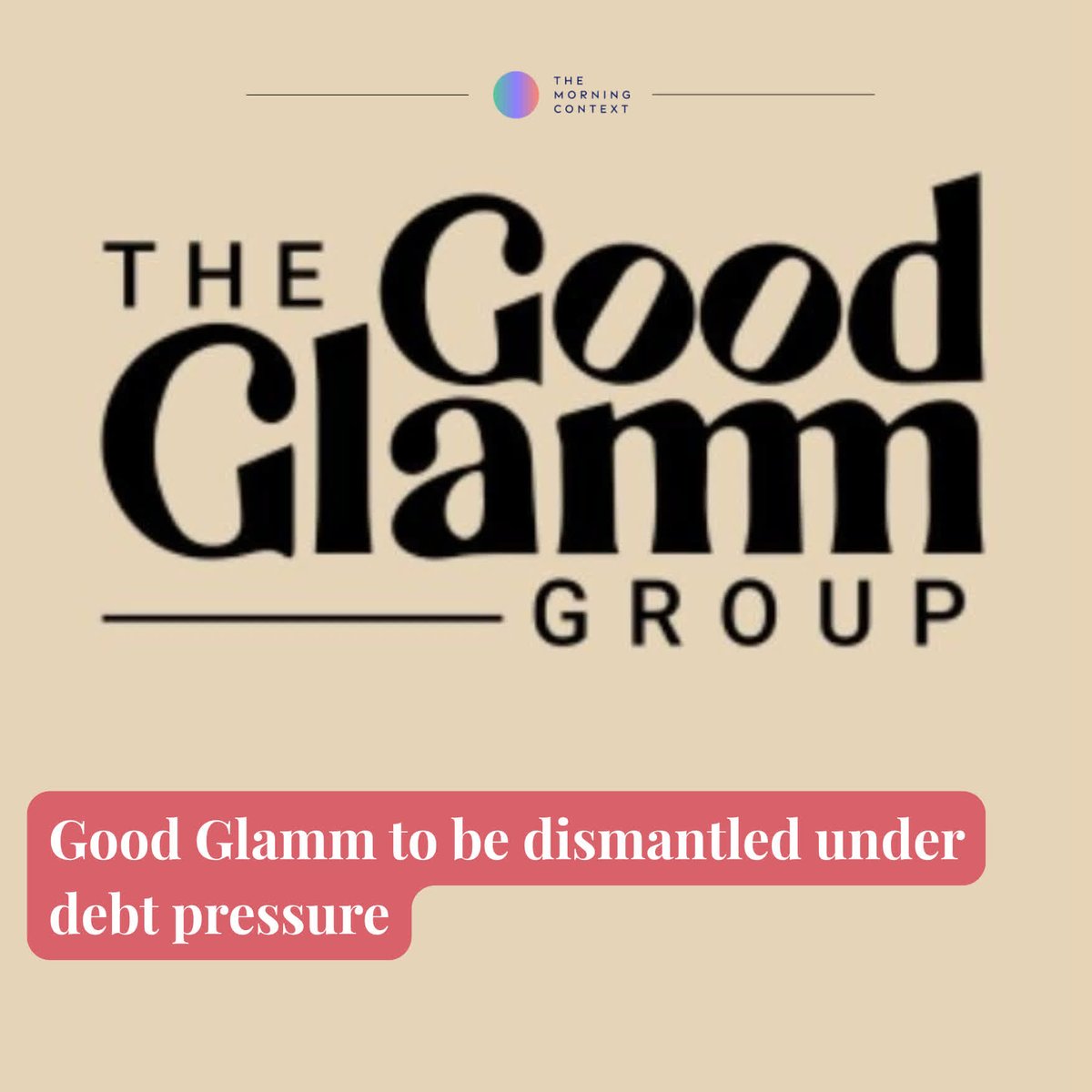 MorningContext's tweet image. The Good Glamm Group is being dismantled. Founder Darpan Sanghvi says lenders have decided to enforce charges brand by brand, marking the end of one of India's most prominent content-to-commerce stories.
Bhuvana Sri V reports: themorningcontext.com/internet/the-g…