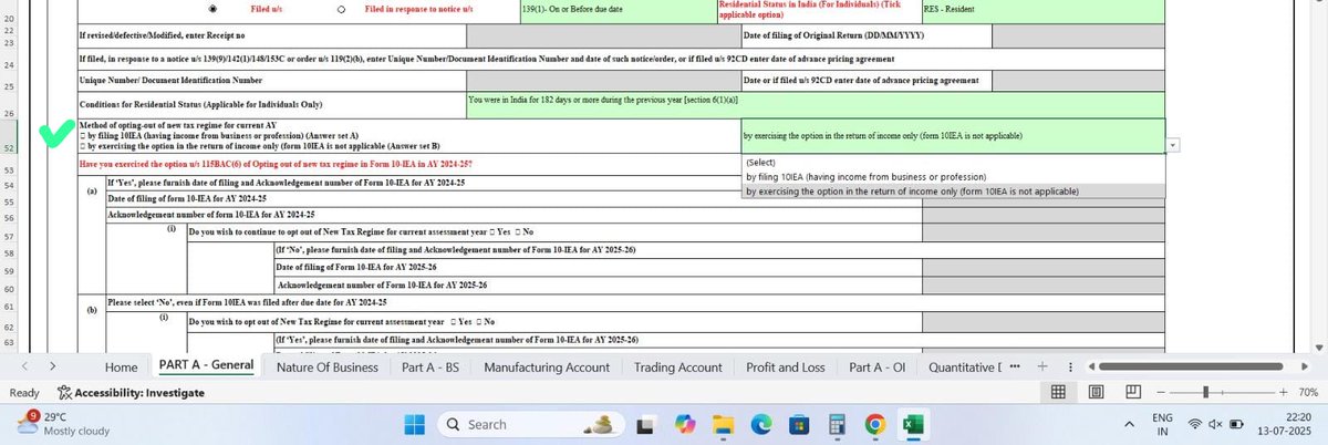 ITR 3 is asking to compulsory answer questions related to Method of OPTING OUT new regime in Current AY ( evenif u don't wish to opt out) 

Last year New regime ByDefault
This year New regime ByDefault

Then also it is asking to answer METHOD OF OPTING OUT new regime 

Why? Why