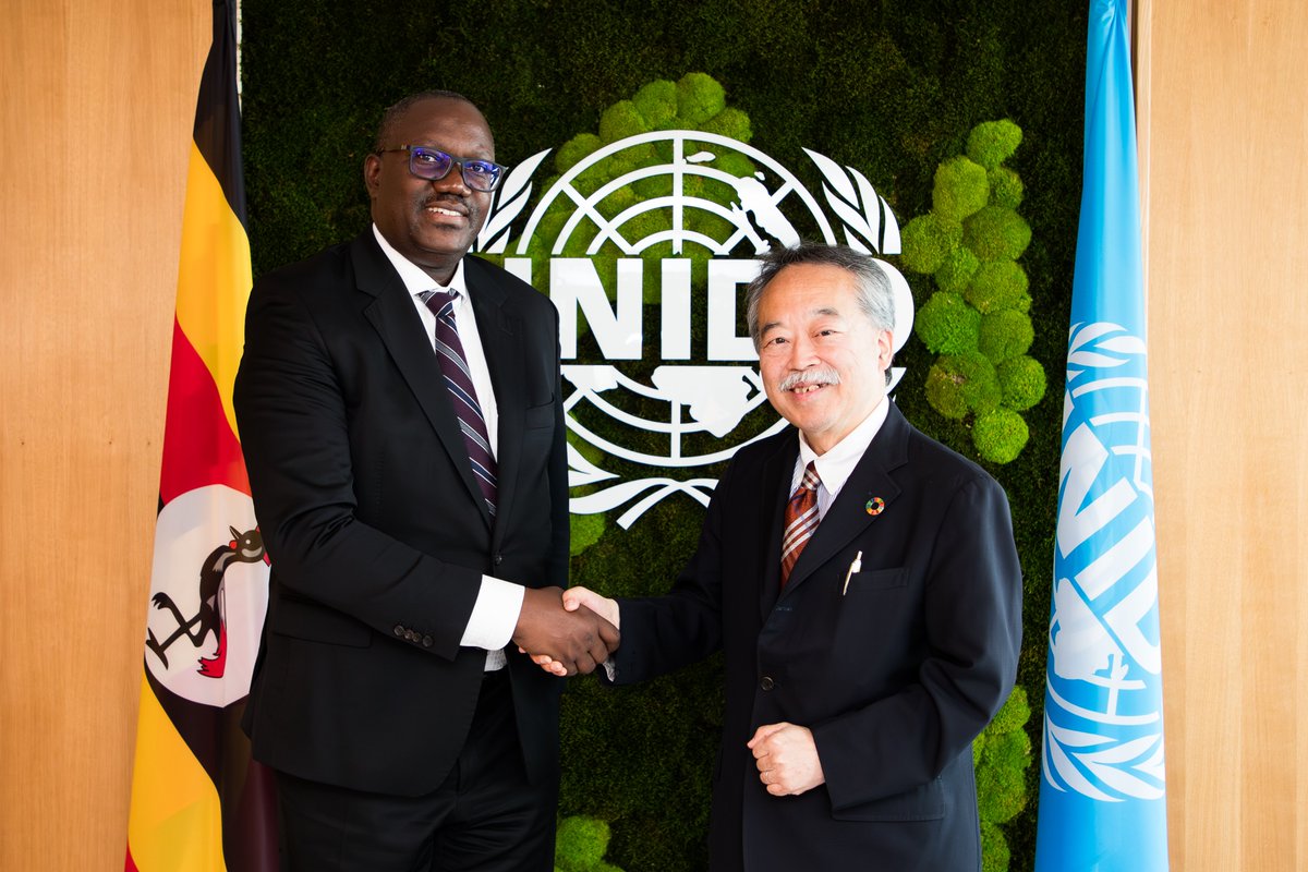 Ministry of Foreign Affairs - Uganda πΊπ¬ (@ugandamfa) on Twitter photo On 22nd July 2025, PS <a href="/Tybisa/">Vincent Bagiire</a> had a bilateral meeting with Mr. Yuko Yasunaga, Deputy to the Director General and MD of the Directorate of Corporate Services and Operations (COR), and Officer-in-Charge of UNIDO on that day, on the Director Generalβs behalf.
The PS extended On 22nd July 2025, PS <a href="/Tybisa/">Vincent Bagiire</a> had a bilateral meeting with Mr. Yuko Yasunaga, Deputy to the Director General and MD of the Directorate of Corporate Services and Operations (COR), and Officer-in-Charge of UNIDO on that day, on the Director Generalβs behalf.
The PS extended