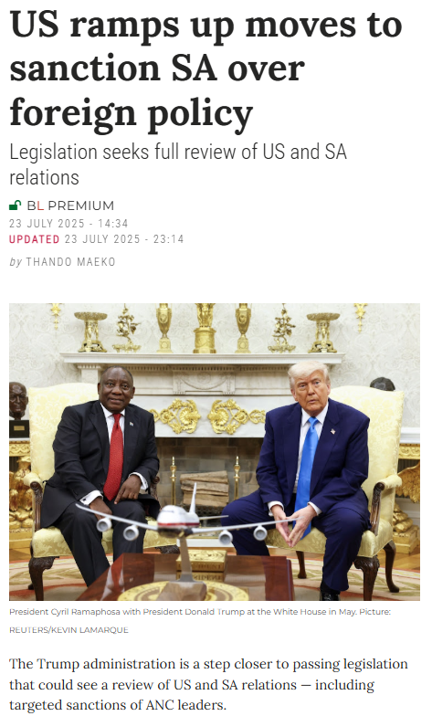 LetsFreeTheCape's tweet image. The WC needs an independent foreign policy that is pragmatic and in the best interest of the WC people.