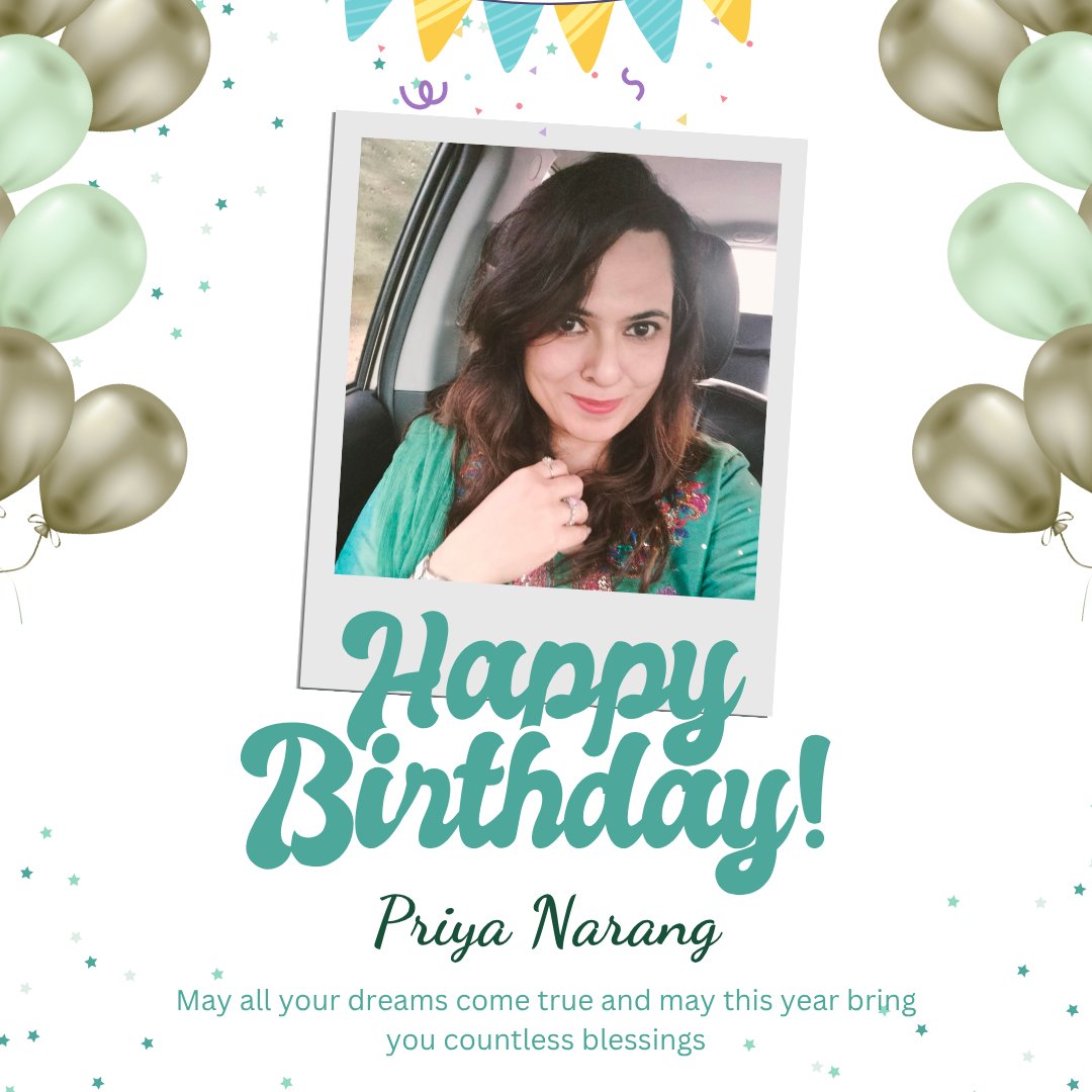 Web_setters's tweet photo. Happy Birthday, Priya. May today and the year ahead be full of success and wonderful surprises.🎂
#websetters #birthdayvibes https://t.co/q48rBhoga7