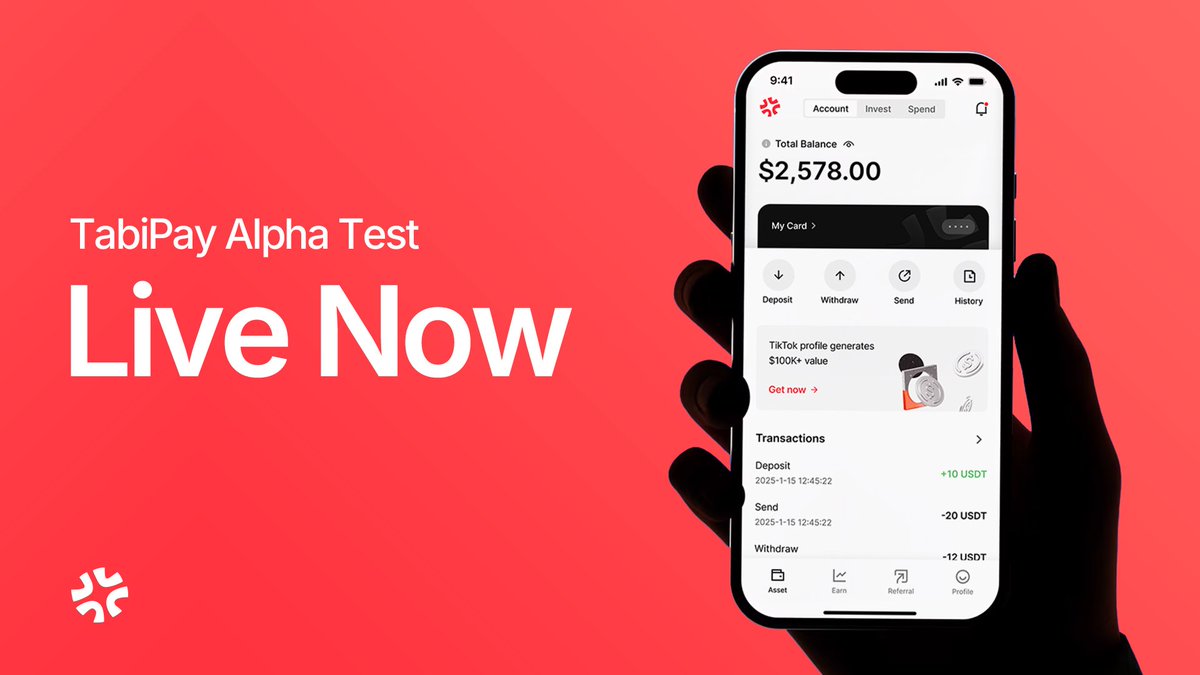 TabiPayHQ's tweet image. TabiPay Alpha Test is officially LIVE!
Exclusively for our invited users, access the future of seamless web3 payments with your unique invitation code.
Start here: 👉 app.tabipay.net