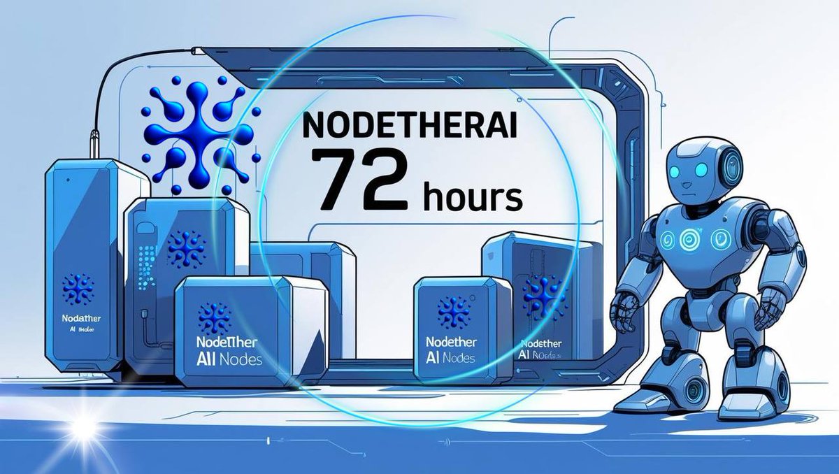 NodetherAI's tweet image. ⏳ 3 Days Left: The First Nodes Are About to Launch!
🚀 The countdown has begun.
In just 72 hours, the first smart Nodes of NodetherAI will officially go live — marking the birth of a new decentralized AI infrastructure built on Ethereum.
But this isn’t just a Node launch.
It’s…