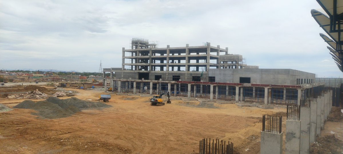 Trichiites's tweet image. Construction update of the Multi Utility Facility Centre (MUFC) going on at the IBT Complex, Panjappur, Trichy.