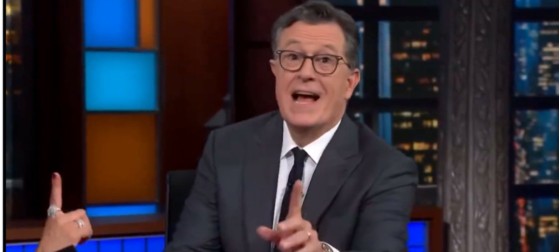 Colbert being embarrassed by her and having to push back, saying CBS is great, proves he knows this isn't about Trump. It's about the show and environment he created. He knows it. CBS knows it. 

An amazing admission here.