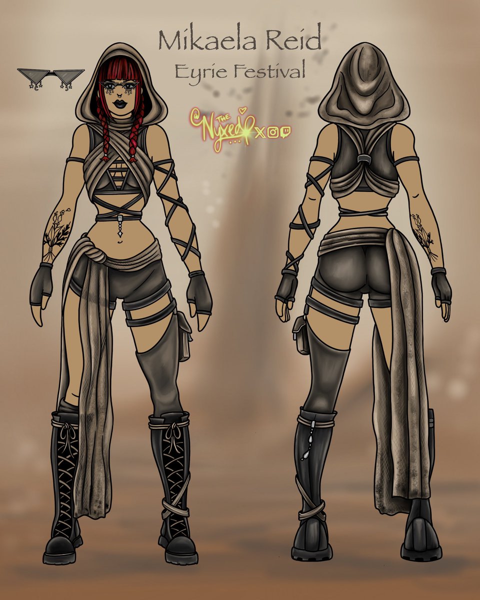 My Mikaela Reid skin design for the <a href="/DeadbyDaylight/">Dead by Daylight</a> design contest

Imagine Burning Man meets Eyrie of Crows

#dbdcosmeticcontest #dbd #characterdesign #burningman