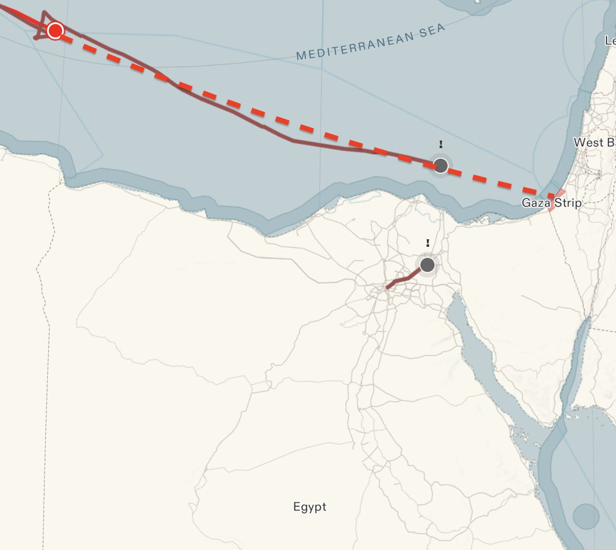 Global Sumud Flotilla (@globalsumudf) on Twitter photo The <a href="/GazaFFlotilla/">Freedom Flotilla Coalition</a> Handala is nearing Egypt’s northern coast, which means it’s getting very close to Gaza.
With the impunity granted to the Israeli occupation, nothing protects Handala and the crew aboard except for media coverage and the eyes of the world. The <a href="/GazaFFlotilla/">Freedom Flotilla Coalition</a> Handala is nearing Egypt’s northern coast, which means it’s getting very close to Gaza.
With the impunity granted to the Israeli occupation, nothing protects Handala and the crew aboard except for media coverage and the eyes of the world.
