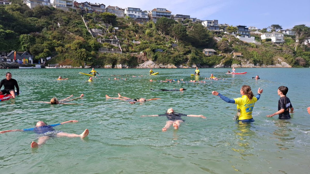 1day before #WorldDrowningPreventionDay.  We see <a href="/SurfSaving/">Crantock Surf Life Saving Club</a>  teaching their community on how to float!  #FloatToLive  is fun  to do , but could save your life if you fell into water. <a href="/NWSFweb/">National Water Safety Forum</a>  <a href="/surflifesaving/">Surf Life Saving GB</a>