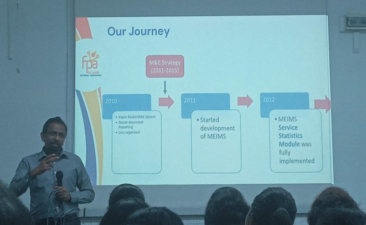 Punya Lakmini (@dpunlakmini) on Twitter photo FPA Sri Lanka sets a strong example of walking the talk on M&E. A real model of institutionalizing it through policy, guidelines, online data systems, dashboards, and an independent M&E unit.
Thanks to CfE <a href="/usjp/">University of SJP</a> and <a href="/FPA_SriLanka/">FPA Sri Lanka</a> for organizing this valuable learning session! FPA Sri Lanka sets a strong example of walking the talk on M&E. A real model of institutionalizing it through policy, guidelines, online data systems, dashboards, and an independent M&E unit.
Thanks to CfE <a href="/usjp/">University of SJP</a> and <a href="/FPA_SriLanka/">FPA Sri Lanka</a> for organizing this valuable learning session!