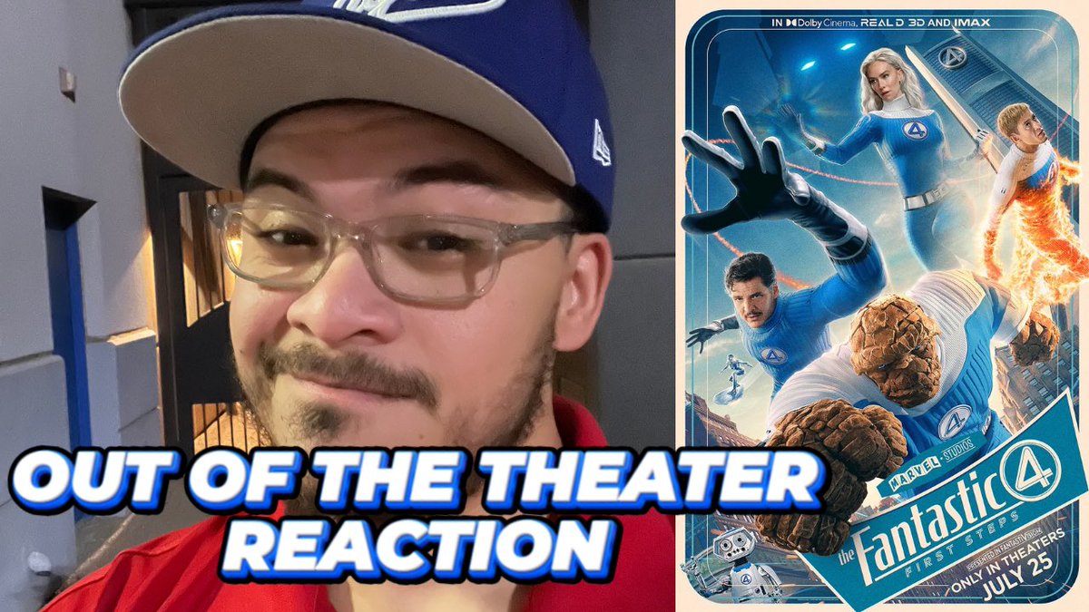 Sammac55's tweet image. Check out my Out of the Theater Reaction for the newest Marvel adventure “The Fantastic Four: First Steps”
#Marvel #FantasticFour #FirstSteps #Movie #Theater #Reaction
youtu.be/JdcaD7ojCck?si…